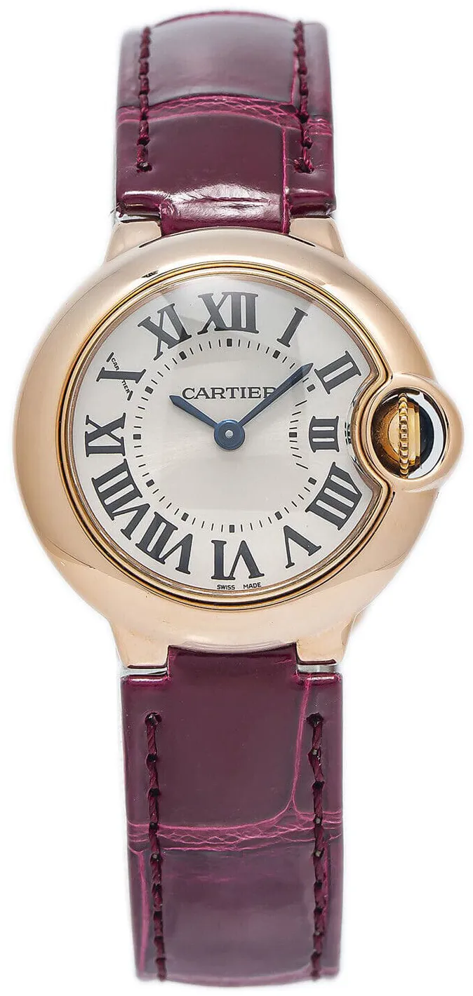 Cartier Ballon Bleu de Cartier WGBB0007 28mm Rose gold Silver