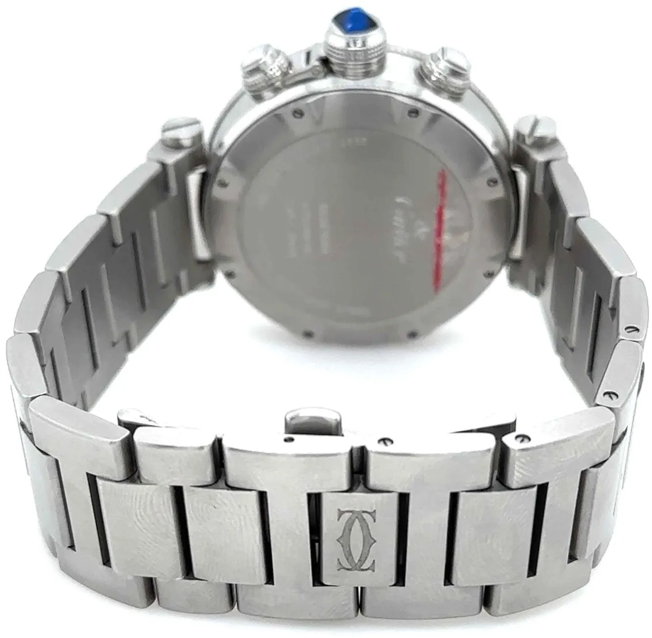 Cartier Pasha W31089M7 42.5mm Steel Silvered 1