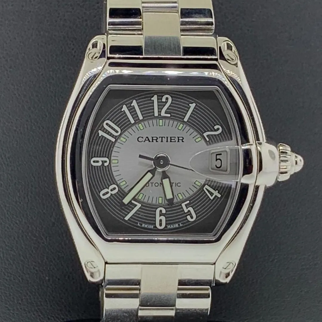 Cartier Roadster W62001V3 38mm Stainless steel Black