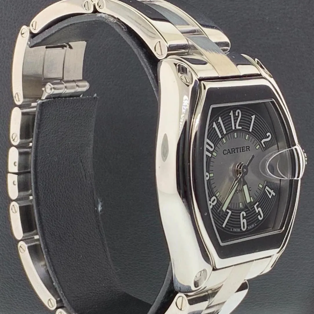 Cartier Roadster W62001V3 38mm Stainless steel Black 2