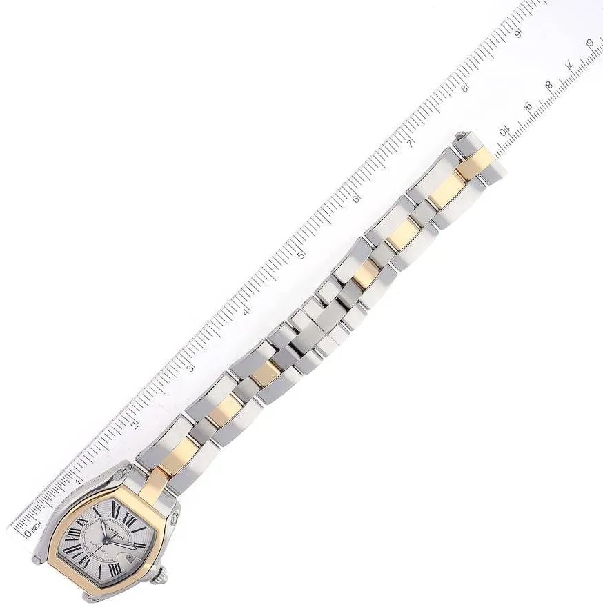 Cartier Roadster w62031y4 38mm Yellow gold Silver 1