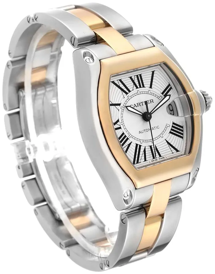 Cartier Roadster w62031y4 38mm Yellow gold Silver 1