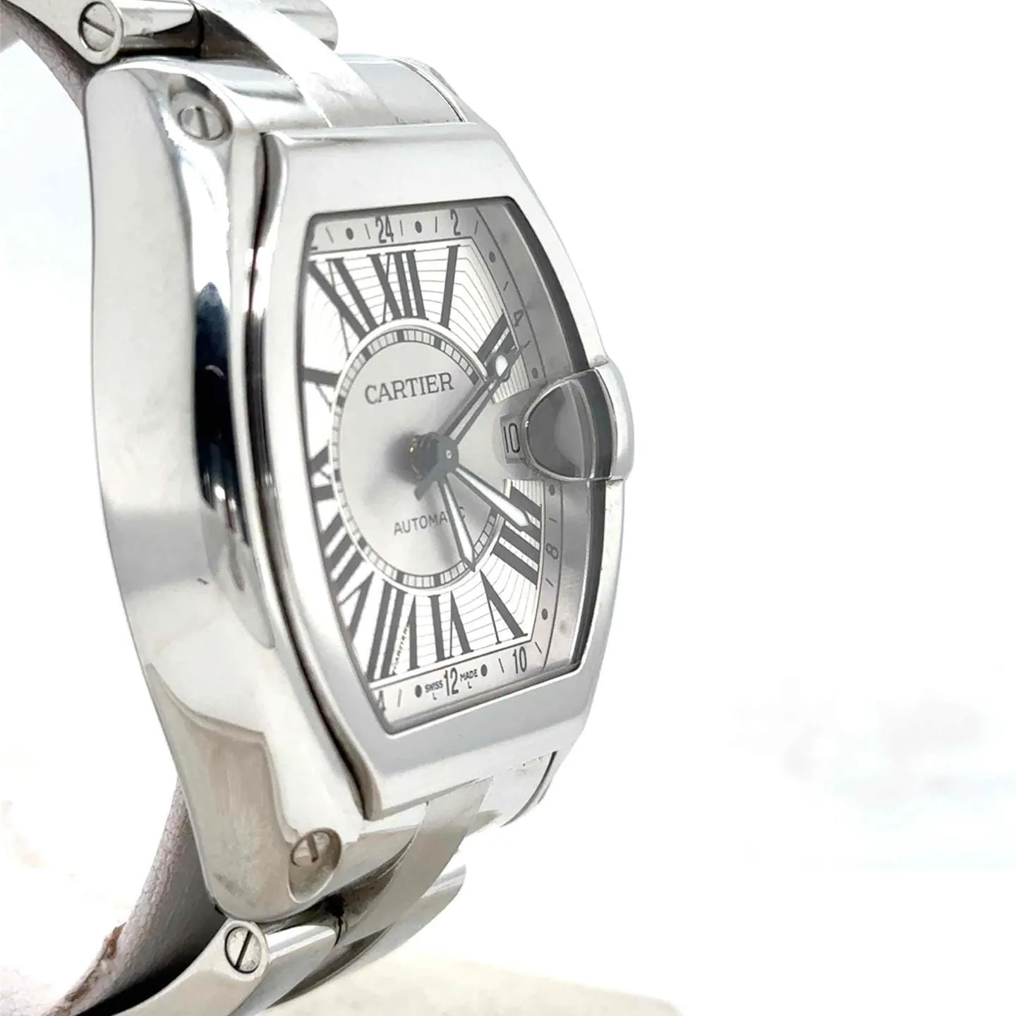 Cartier Roadster W62032X6 49mm Stainless steel Silver 3