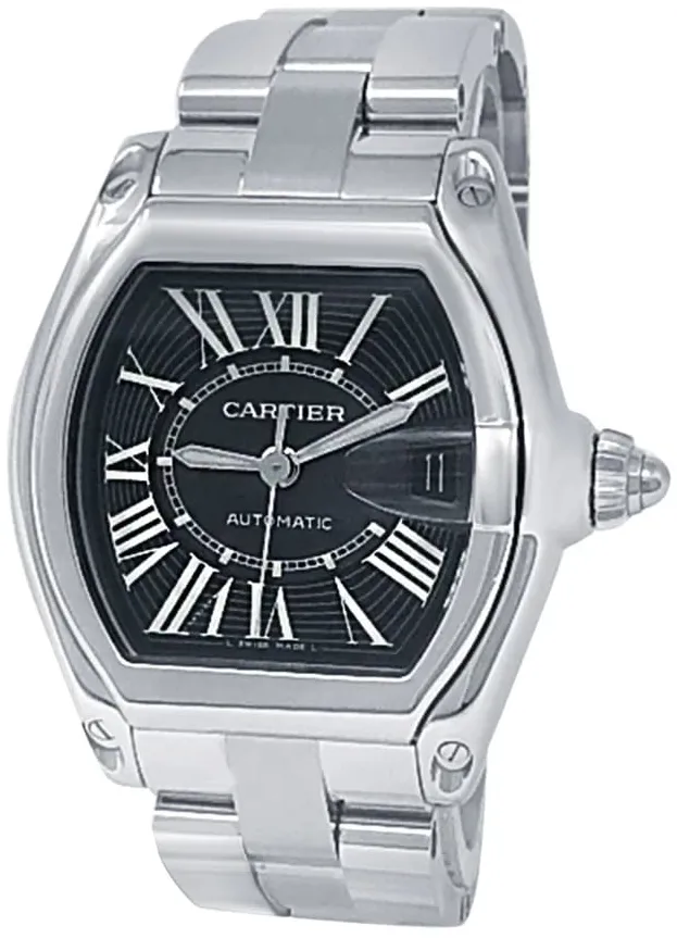 Cartier Roadster W62041V3 37mm Stainless steel Black