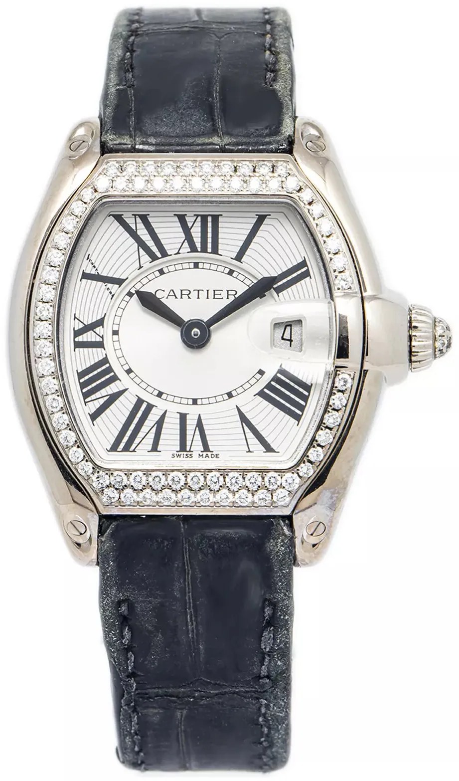 Cartier Roadster WE5002X2 36.5mm White gold Silver