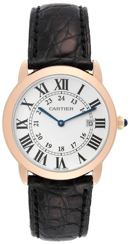 Cartier Ronde Solo de Cartier W6701008 36mm Rose gold Silver