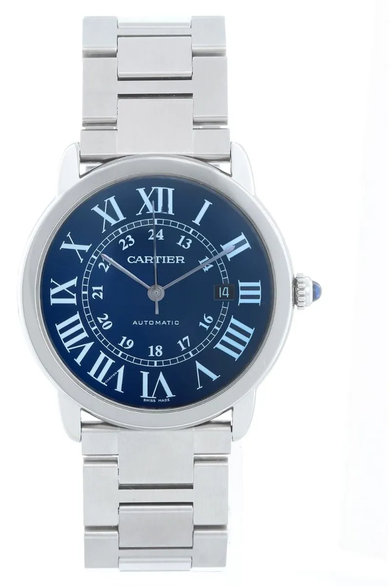 Cartier Ronde Solo de Cartier WSRN0023 42mm Stainless steel Blue