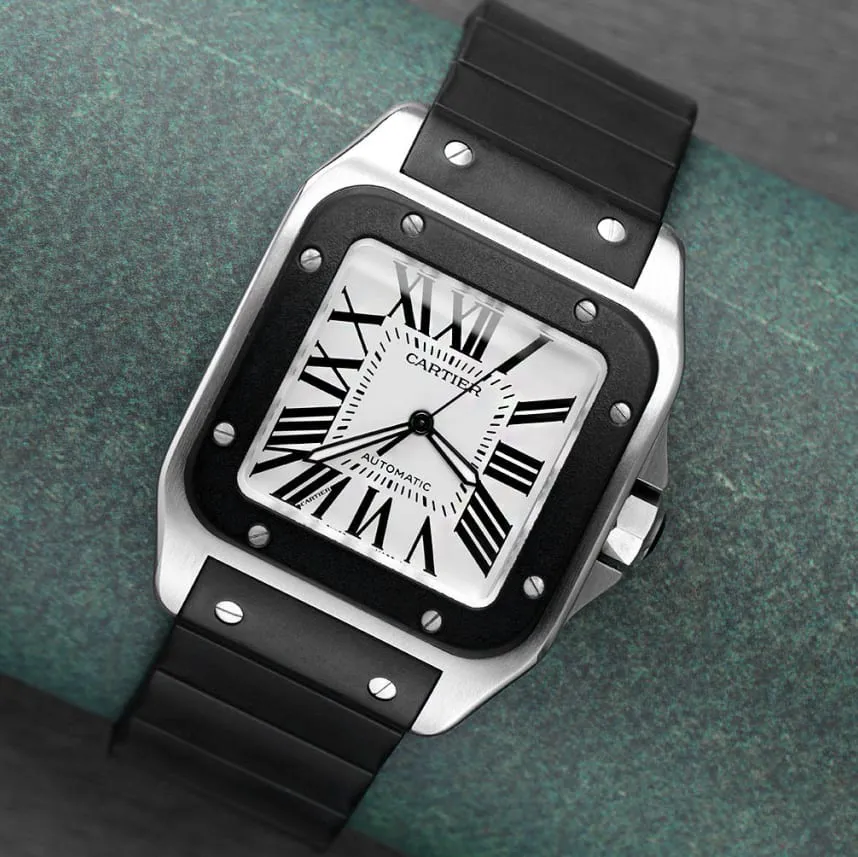 Cartier Santos 100 W20121U2 51mm Stainless steel Silver