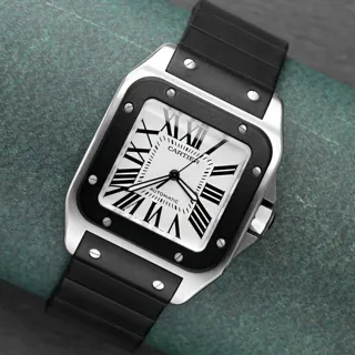 Cartier Santos 100 W20121U2 Stainless steel Silver