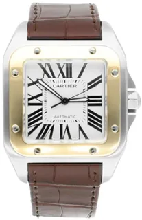 Cartier Santos de Cartier W20072X7 Yellow gold and Stainless steel Silver