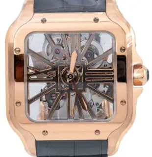 Cartier Santos de Cartier WHSA0018 Rose gold Skeletonized