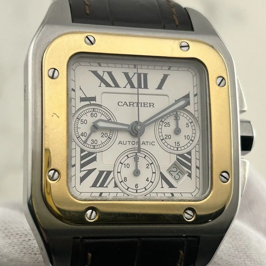 Cartier Santos W20091X7 42mm Stainless steel White