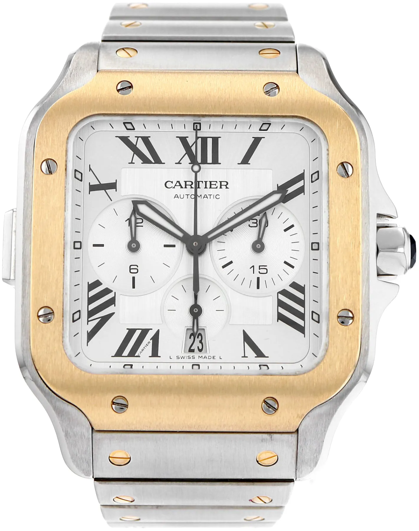 Cartier Santos W2SA0008 43.3mm Stainless steel Silver