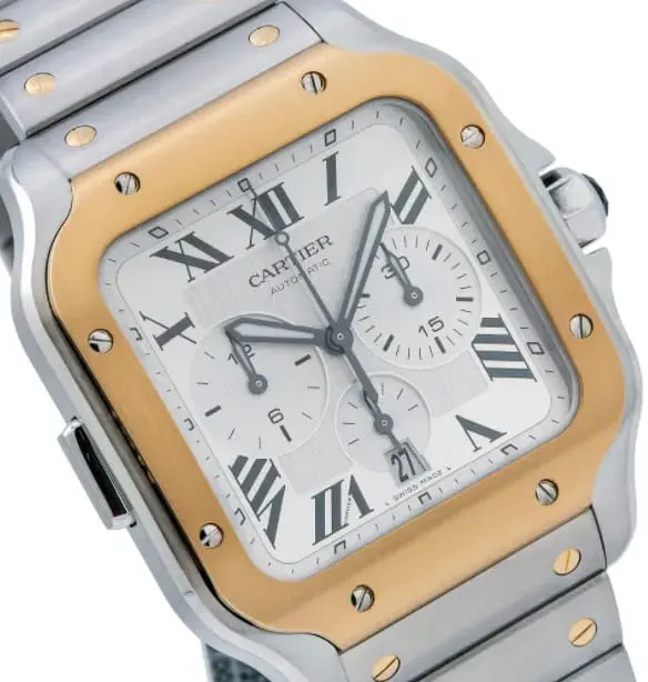 Cartier Santos W2SA0008 43.3mm Stainless steel Silver 1