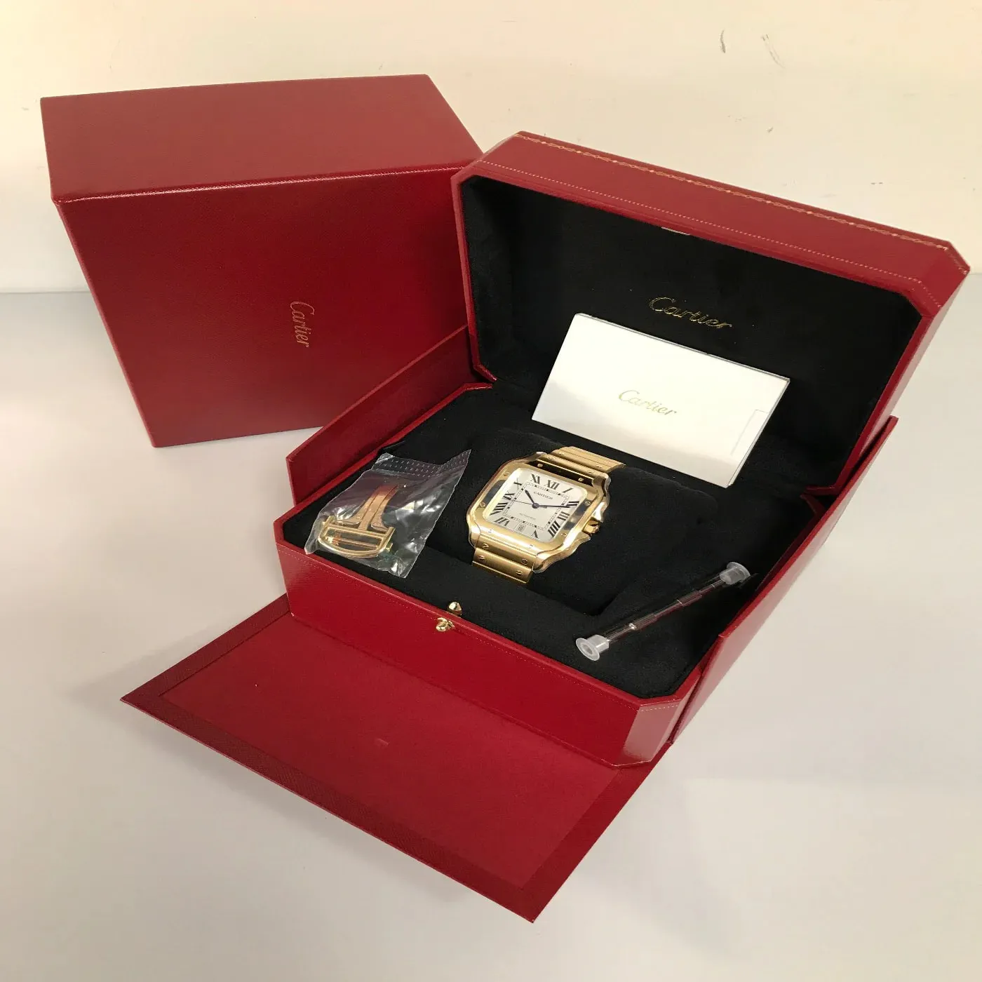 Cartier Santos WGSA0029 40mm Yellow gold Silver 2