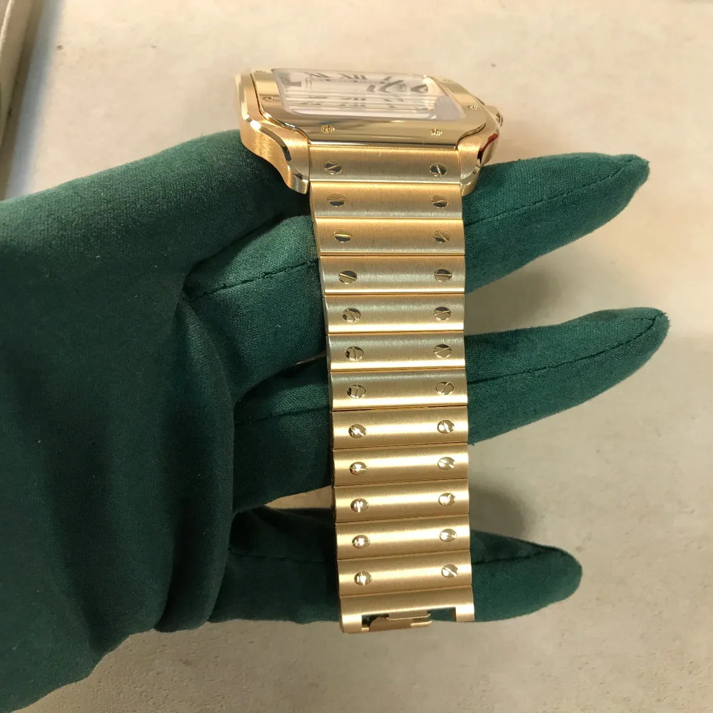 Cartier Santos WGSA0029 40mm Yellow gold Silver 6