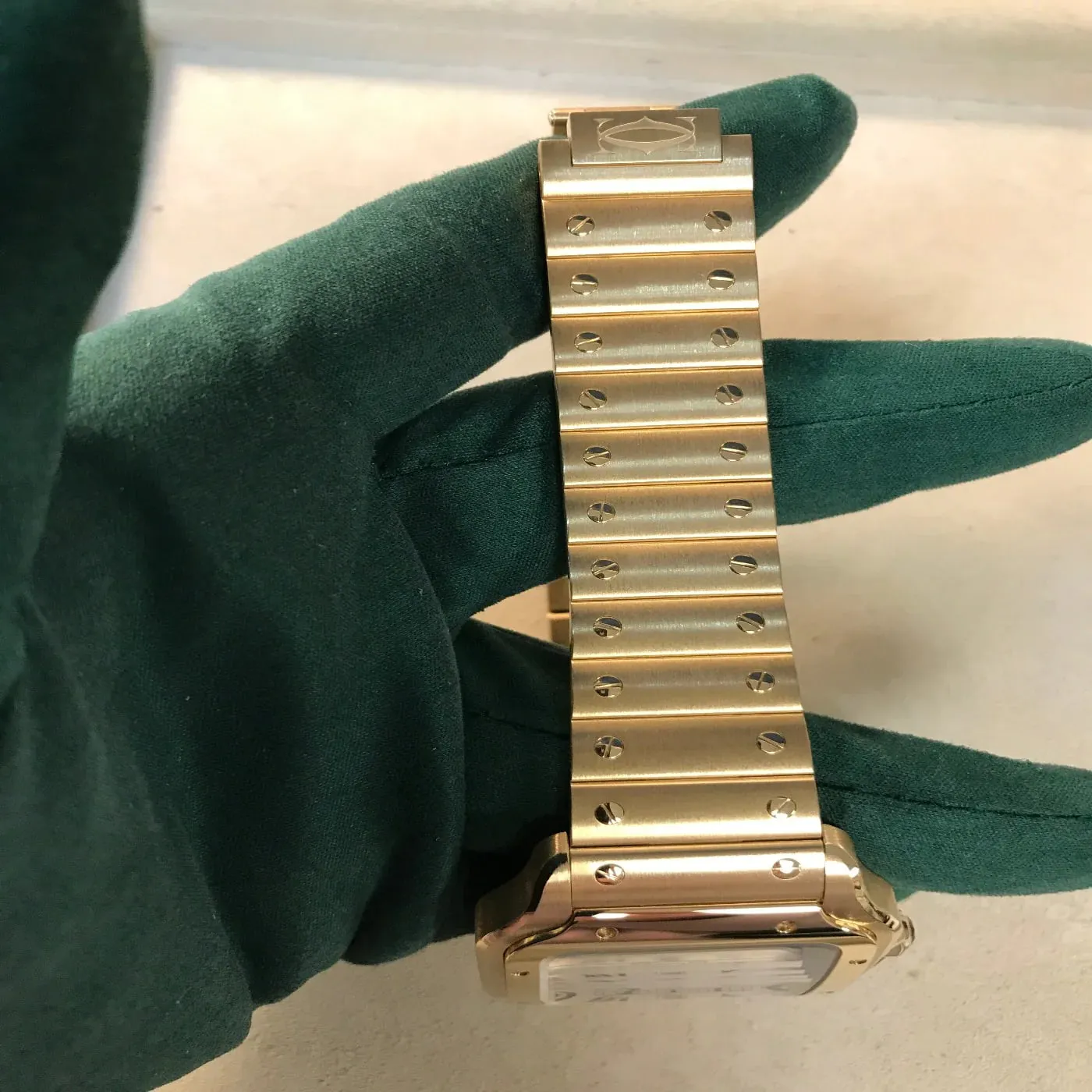 Cartier Santos WGSA0029 40mm Yellow gold Silver 3