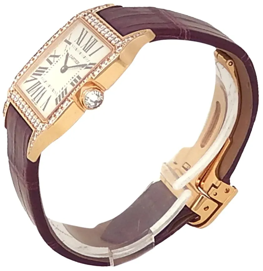 Cartier Santos WH100351 31mm Yellow gold Silver 2