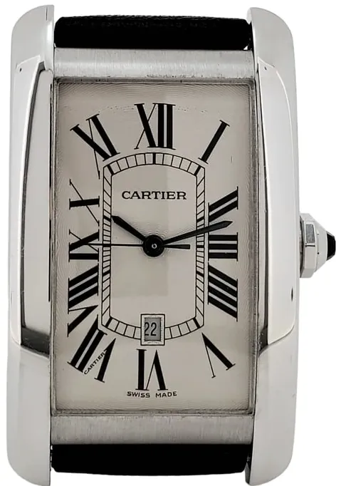 Cartier Tank W2603256 26.6mm White gold Silver