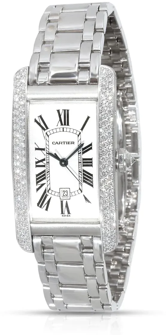 Cartier Tank Américaine WB7026L1 22mm White gold White