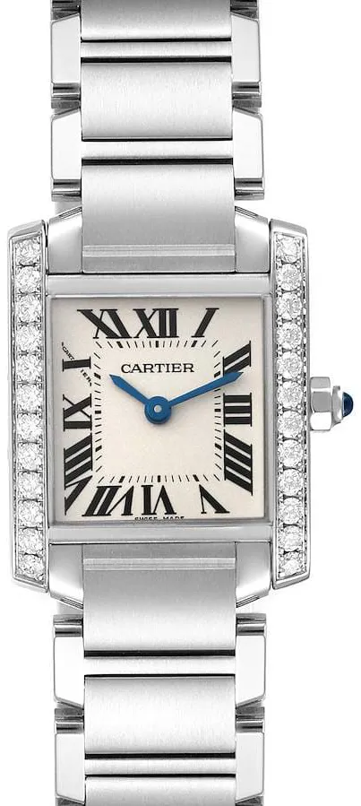 Cartier Tank Française W4TA0008 25mm Stainless steel Silver