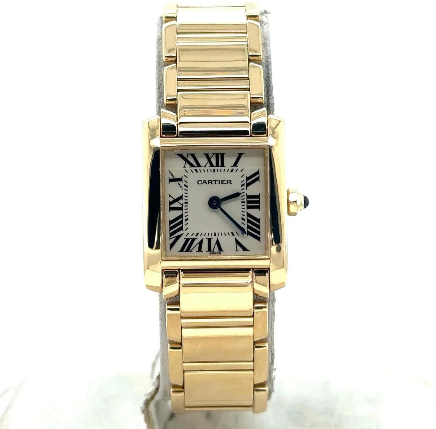 Cartier Tank Française W50002N2 25mm Yellow gold Silver