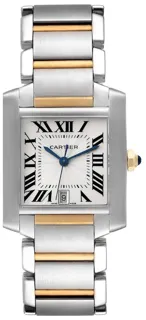 Cartier Tank Française W51005Q4 Stainless steel Silver