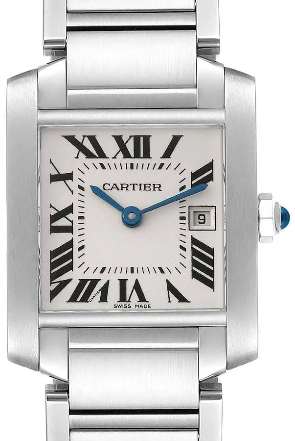 Cartier Tank Française W51011Q3 25mm Stainless steel White