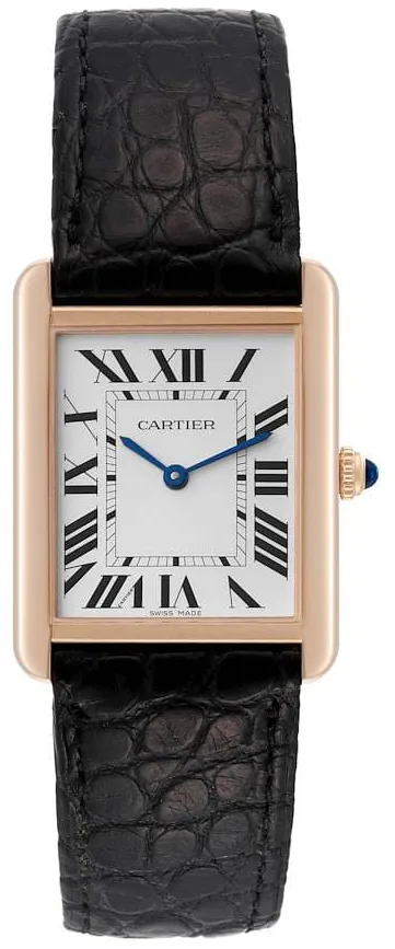 Cartier Tank Solo W5200004 35mm Yellow gold White