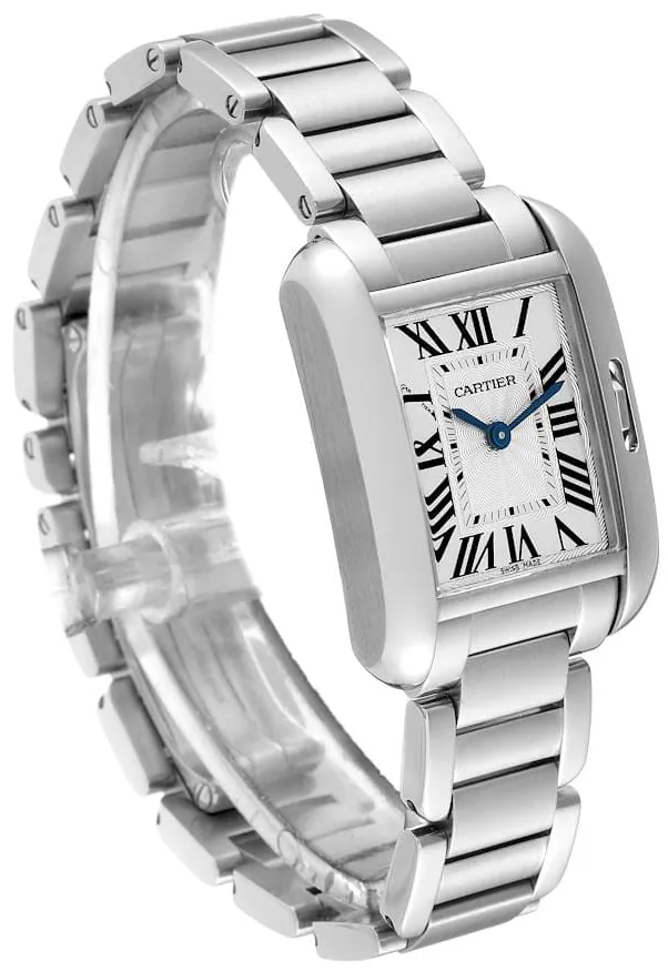 Cartier Tank Anglaise W5310022 30mm Steel Silvered 1