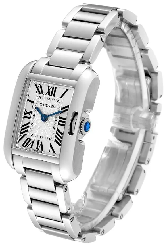 Cartier Tank Anglaise W5310022 30mm Steel Silvered 5