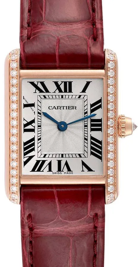 Cartier Tank Louis WJTA0010 29.5mm Rose gold Silver