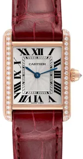 Cartier Tank Louis WJTA0010 Rose gold Silver