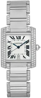 Cartier Tank Française WE1003SF White gold Silver