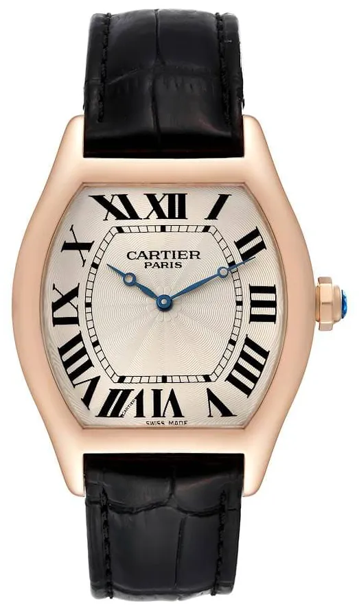 Cartier Tortue 2763 48mm Rose gold Silver