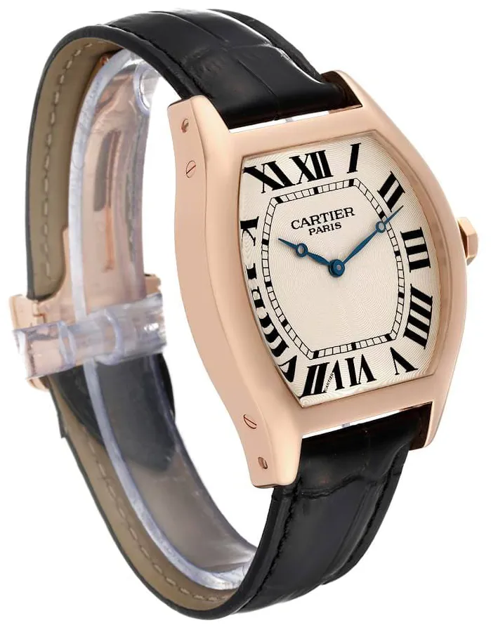 Cartier Tortue 2763 48mm Rose gold Silver 3