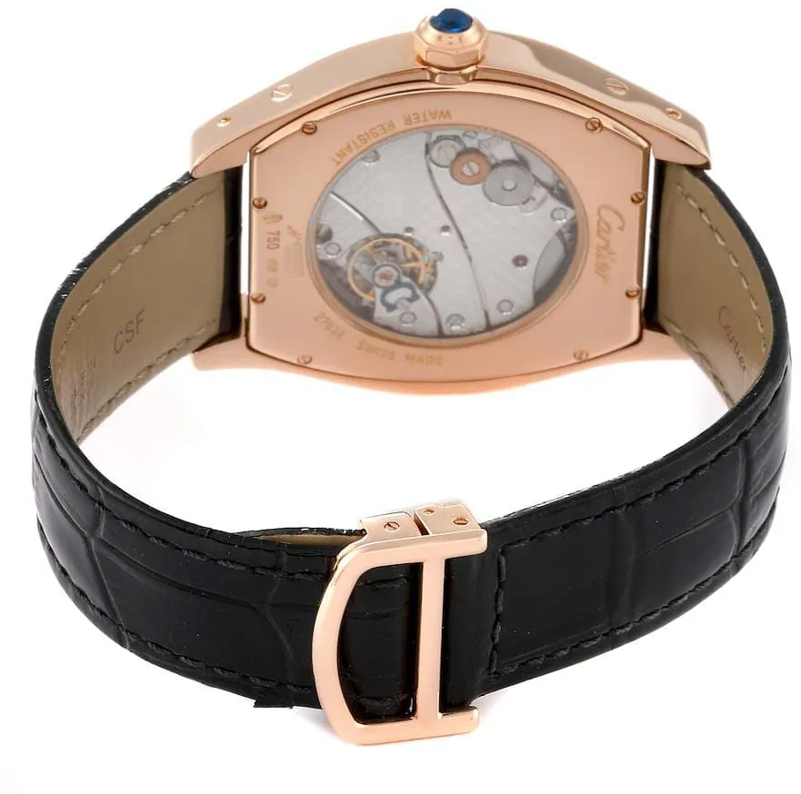 Cartier Tortue 2763 48mm Rose gold Silver 1