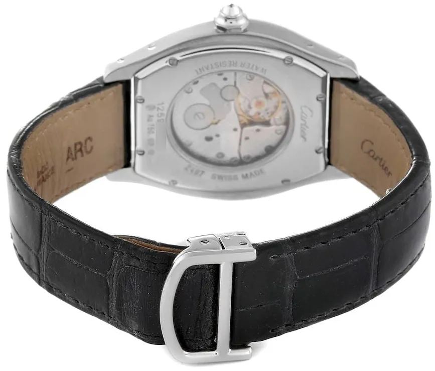 Cartier Tortue WA503851 34.5mm White gold Silver 5