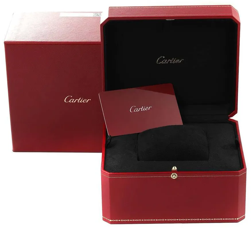 Cartier Tortue WA503851 34.5mm White gold Silver 2