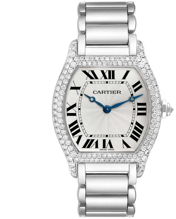 Cartier Tortue WA504351 33mm White gold Silver