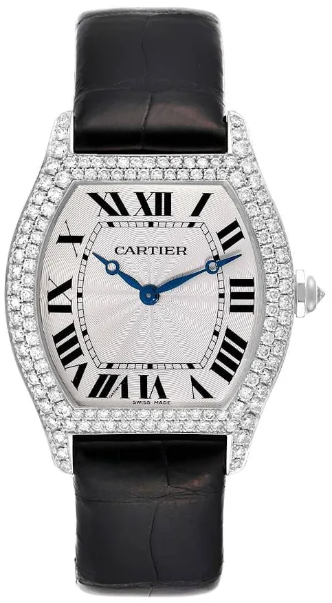 Cartier Tortue WA504351 33mm White gold Silver