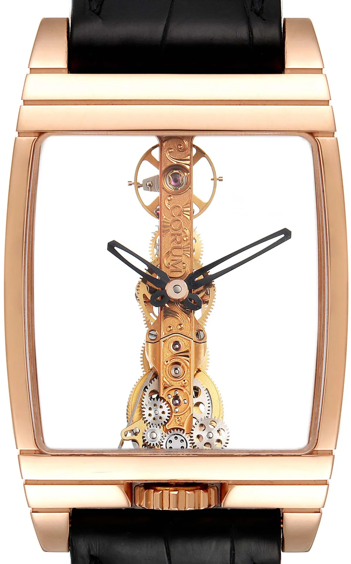 Corum Golden Bridge 113.160.55/0002 51mm Rose gold Skeletonized