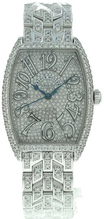 Franck Muller Curvex 2852 SC D CD 31mm White gold Diamond