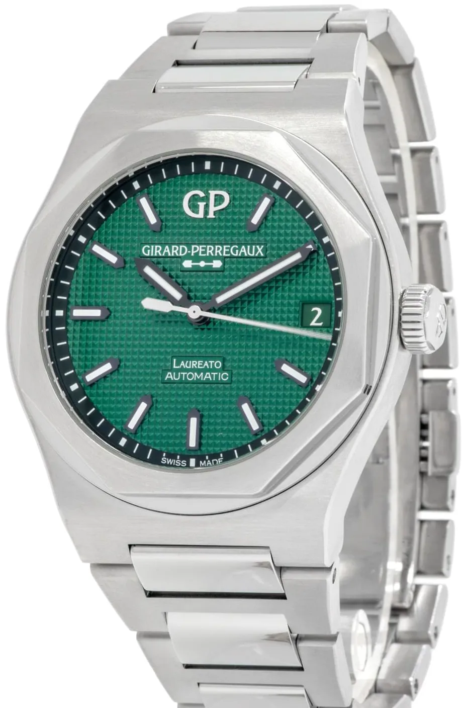 Girard-Perregaux Laureato 81010-11-3153-1CM 42mm Stainless steel Green