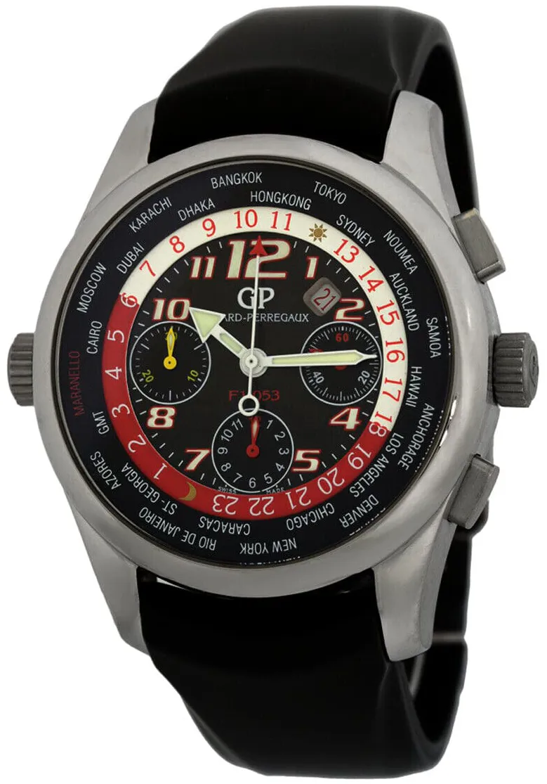 Girard-Perregaux World Time 49800 43mm Titanium Black