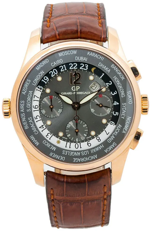 Girard-Perregaux WW.TC 49805 43mm Rose gold Gray