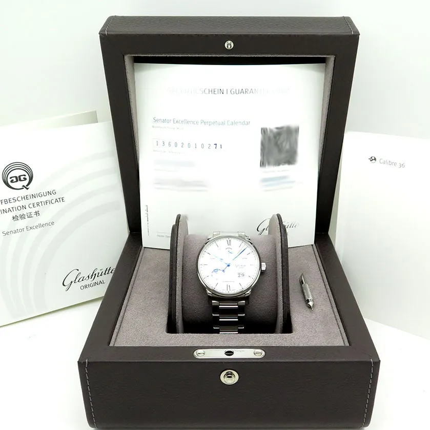 Glashütte Senator Excellence 1-36-02-01-02-71 42mm Stainless steel Silver 5