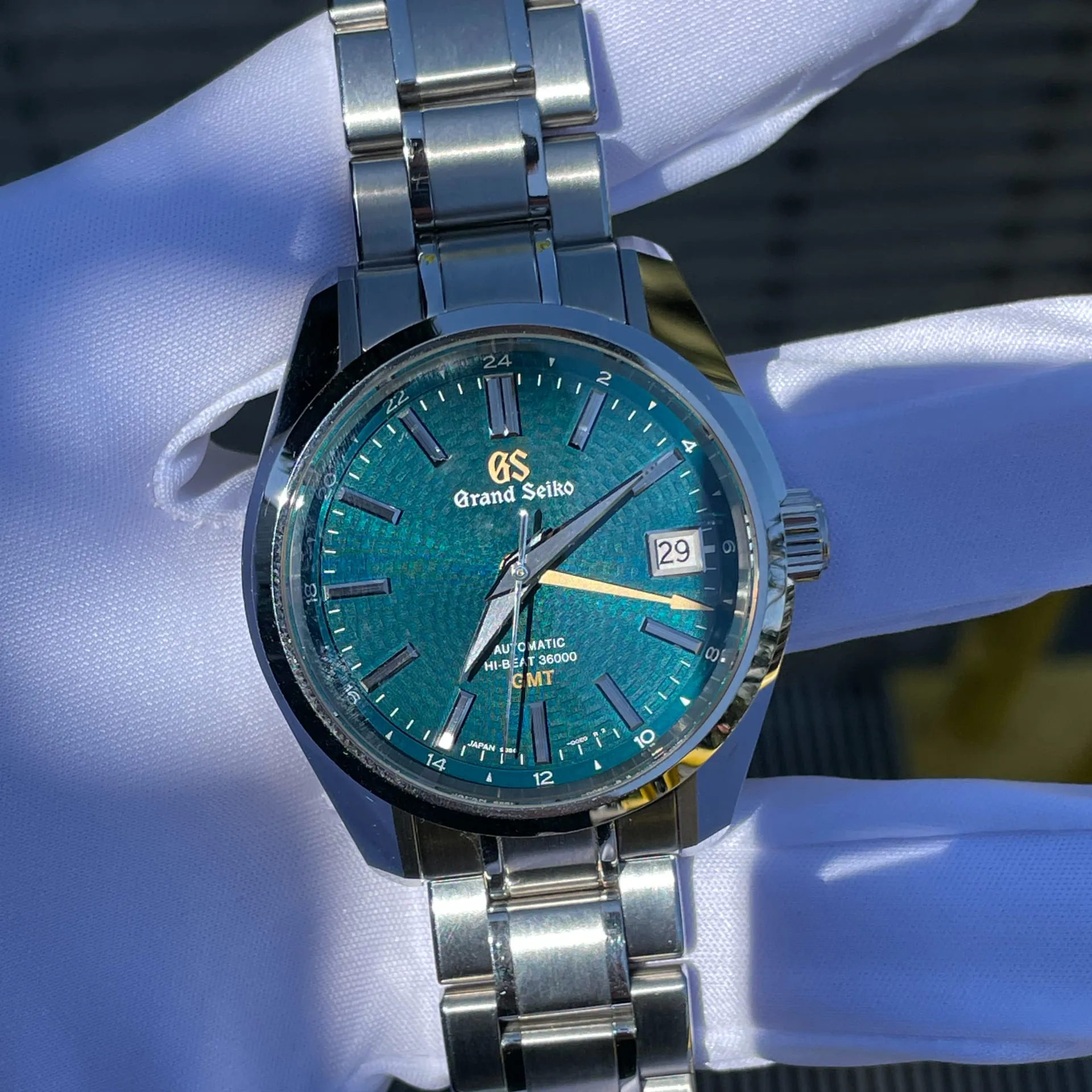 Grand Seiko Hi-Beat SBGJ227 40mm Stainless steel Green