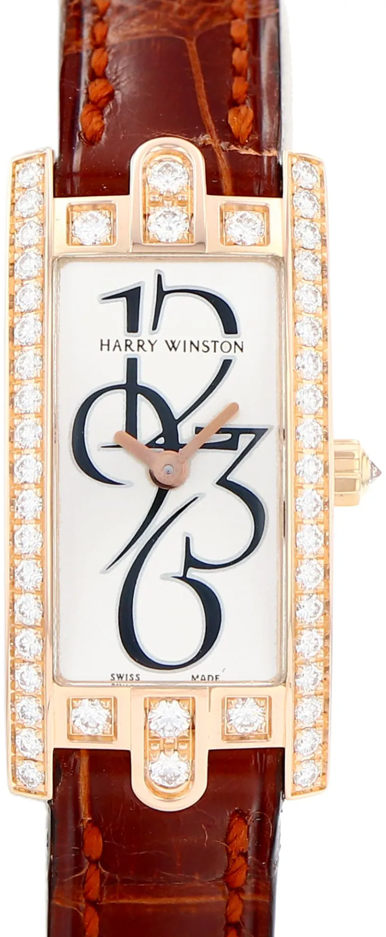 Harry Winston Avenue 332LQR 15mm Rose gold Silver