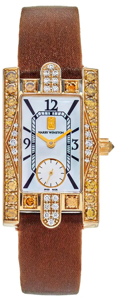 Harry Winston Avenue C 310LQG 36mm Yellow gold Mother-of-pearl